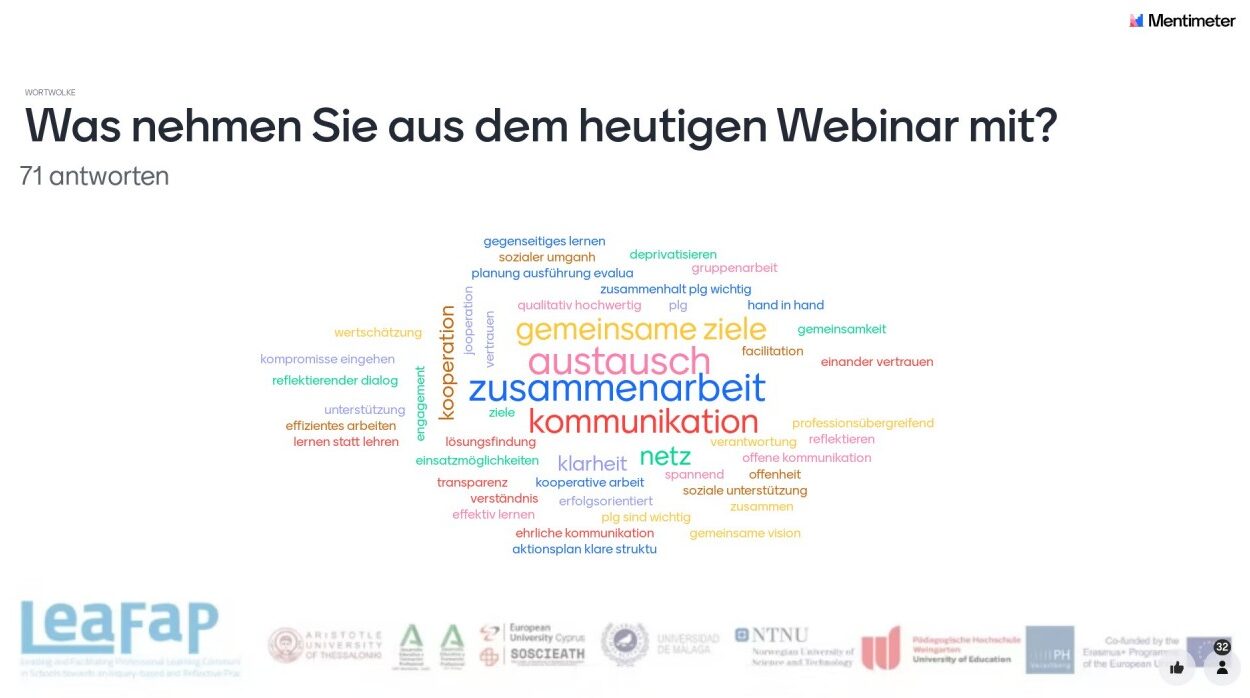 News from Our Project Partners in Austria and Germany: Webinar on PLCs in Teacher Education 🇦🇹🇩🇪